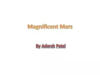 Magnificent Mars