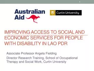 Improving access to social and economic services for people with disability in Lao PDR