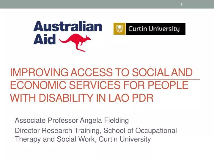 improving access to social and economic services for people with disability in lao pdr