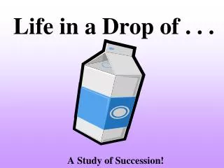 Life in a Drop of . . .