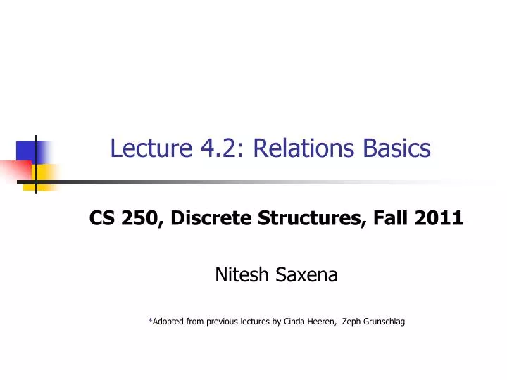lecture 4 2 relations basics