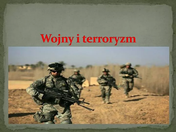 wojny i terroryzm