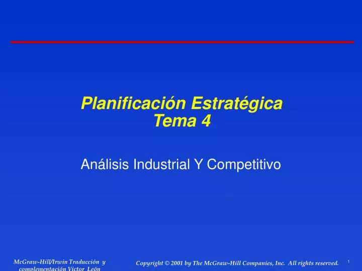 planificaci n estrat gica tema 4