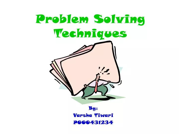 problem solving techniques