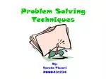 Problem Solving Techniques - slide 1