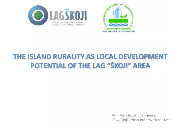 the island rurality as local development potential of the lag koji area