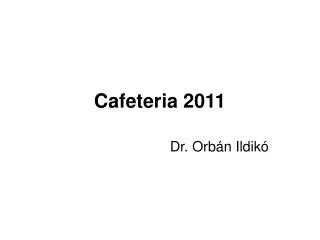 cafeteria 2011