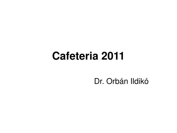 cafeteria 2011