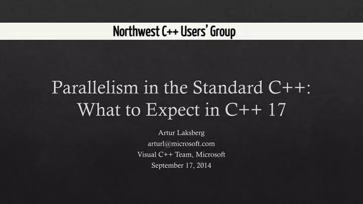 parallelism in the standard c what to expect in c 17