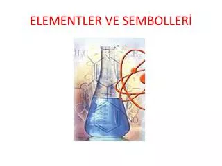 elementler ve semboller