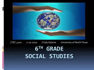 6 th grade Social studies