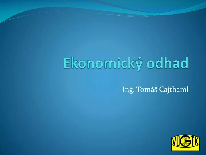 ekonomick odhad