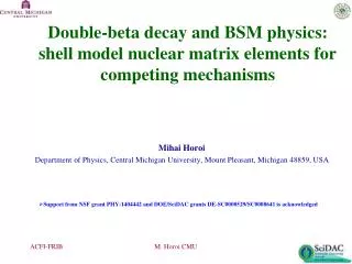 Double-beta decay and BSM physics: shell model nuclear matrix elements for competing mechanisms