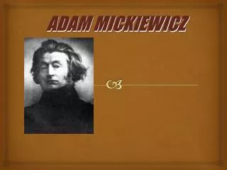 adam mickiewicz