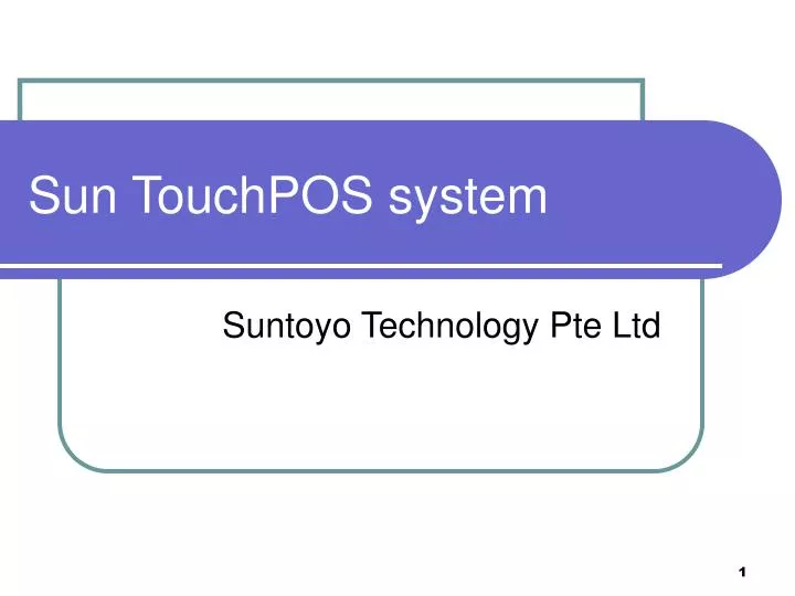 sun touchpos system