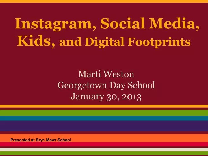 instagram social media kids and digital footprints
