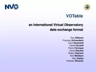 an International Virtual Observatory data exchange format