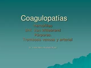 coagulopat as