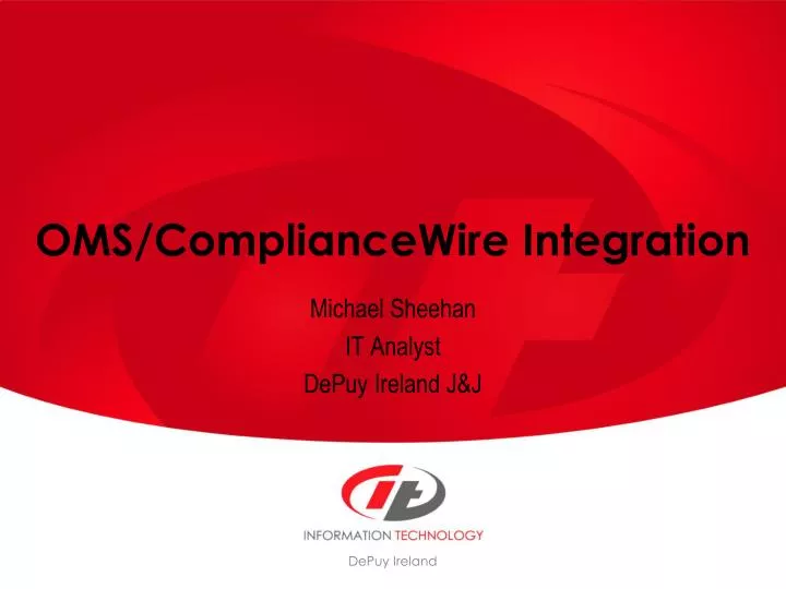 oms compliancewire integration