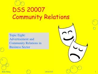 DSS 20007 Community Relations