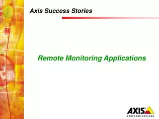 Axis Success Stories