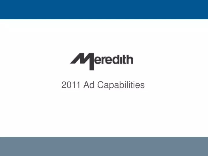2011 ad capabilities