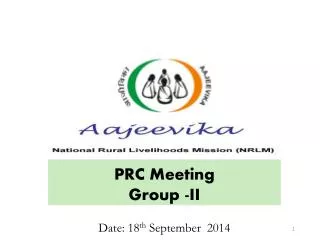 PRC Meeting Group -II Date : 18 th September 2014