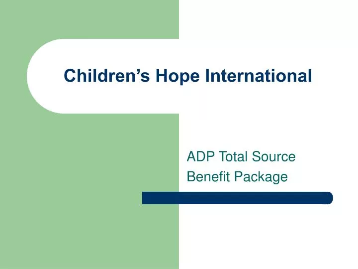 children s hope international