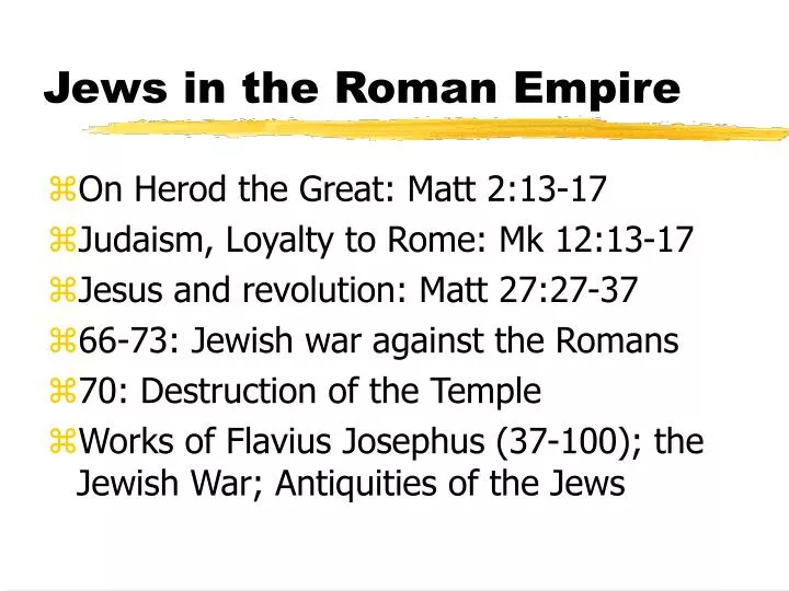 jews in the roman empire