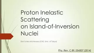 Proton Inelastic Scattering on Island-of-Inversion Nuclei