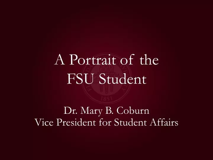 a portrait of the fsu student