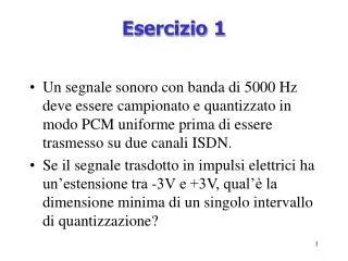 esercizio 1