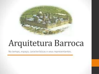 arquitetura barroca
