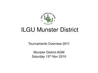 ILGU Munster District