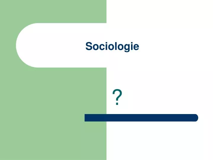 sociologie