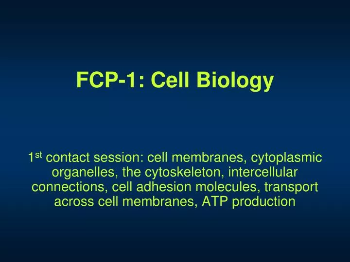 fcp 1 cell biology