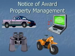 Notice of Award Property Management