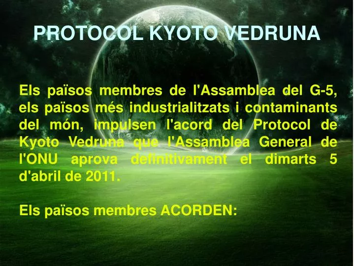 protocol kyoto vedruna