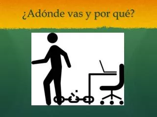 ad nde vas y por qu