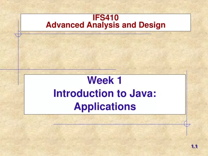 ifs410 advanced analysis and design