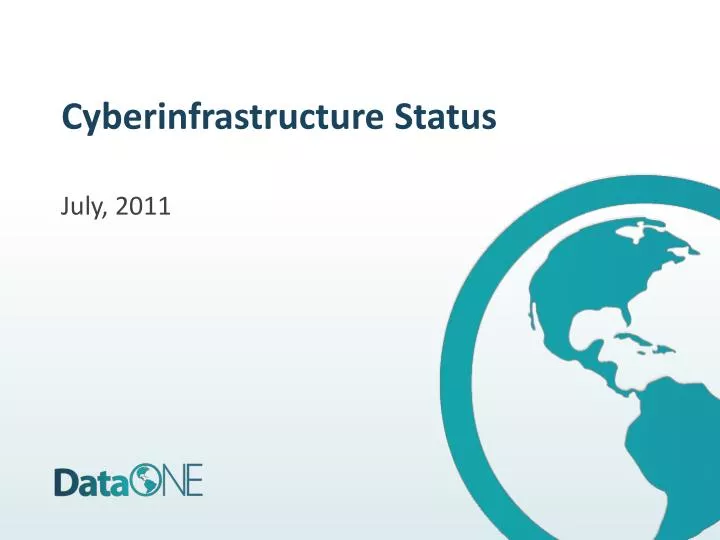 cyberinfrastructure status