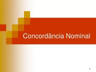 concord ncia nominal