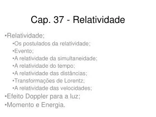 cap 37 relatividade