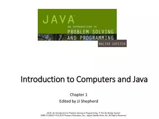 introduction to computers and java