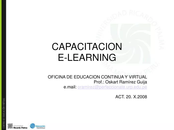 capacitacion e learning