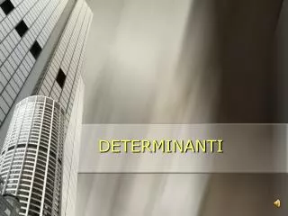 determinanti