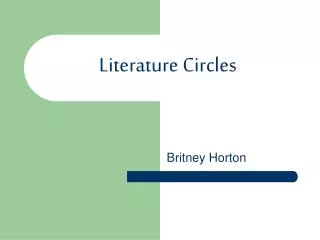 literature circles