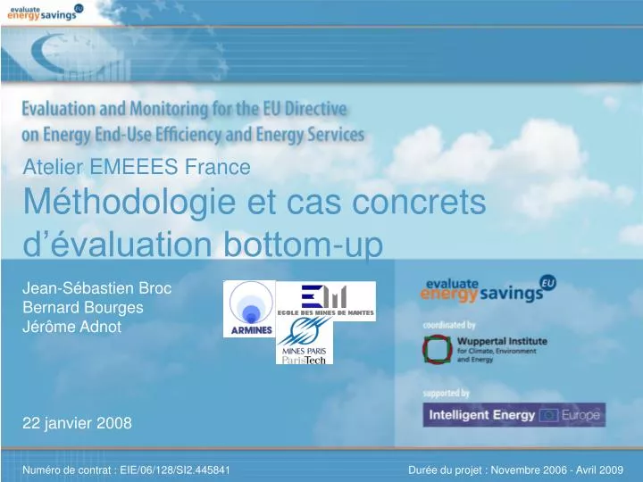 atelier emeees france m thodologie et cas concrets d valuation bottom up