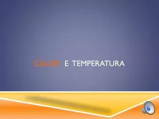 calor e temperatura