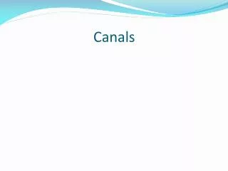 Canals